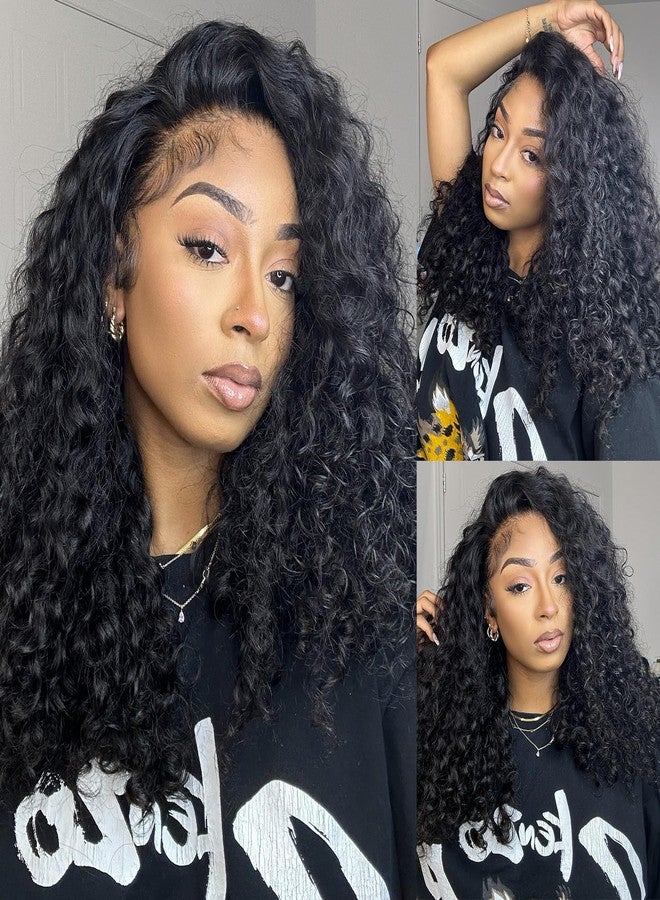 Myecool Kinky Curly Half Wig Human Hair 200 Density Glueless Wear and Go Wigs Human Hair 18 Inch 3 In 1 Half Wigs for Women Drawstring Seamless Flip Over Beginner Friendly - Image 2